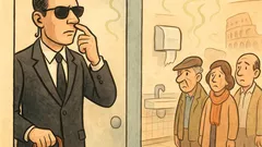 Barzelletta: Un agente della CIA entra in bagno