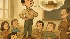 Barzelletta: A scuola, tema: la modestia...